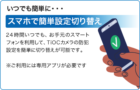スマホで簡単設定切り替え